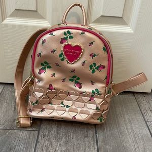 Betsey Johnson Pink Mini Backpack